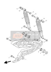 24PF22102000, Amortisseur,  Arriere, Yamaha, 0